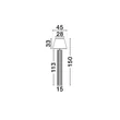 Lampadar NovaLuce BACCO piatra, textil, alb, E27 - NL-9001075