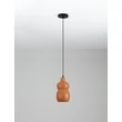 Pendul NovaLuce THEROS metal, ceramic, negrum caramiziu, E27 - NL-9001077