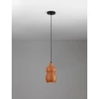Pendul NovaLuce THEROS metal, ceramic, negrum caramiziu, E27 - NL-9001077