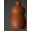 Pendul NovaLuce THEROS metal, ceramic, negrum caramiziu, E27 - NL-9001077