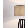 Lampadar NovaLuce ARTIS lemn, panza, negru, gri, E27 - 9001082