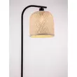 Lampadar NovaLuce INTRA metal, bambus, negru, maro, E27 - 9001090
