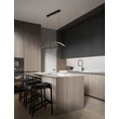 Pendul NovaLuce GEMMA metal, acril, negru, LED, 26W, 3000K, 1793 Lm - NL-9001094