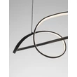 Pendul NovaLuce GEMMA metal, acril, negru, LED, 26W, 3000K, 1793 Lm - NL-9001094