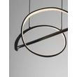 Pendul NovaLuce GEMMA metal, acril, negru, LED, 26W, 3000K, 1793 Lm - NL-9001094