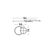 Plafoniera NovaLuce RUBIC metal, silicon, alb, negru, LED, 44W, 3000K, 2860 Lm - NL-9001100