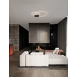 Plafoniera NovaLuce RUBIC metal, silicon, alb, negru, LED, 44W, 3000K, 3080 Lm - NL-9001101