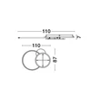 Plafoniera NovaLuce RUBIC metal, silicon, alb, negru, LED, 44W, 3000K, 3080 Lm - NL-9001101