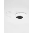 Plafoniera NovaLuce RUBIC metal, silicon, alb, negru, LED, 44W, 3000K, 3080 Lm - NL-9001101