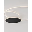 Plafoniera NovaLuce RUBIC metal, silicon, alb, negru, LED, 44W, 3000K, 3080 Lm - NL-9001101