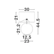 Veioza NovaLuce EVER metal, hartie, textil, alb, E27 - NL-9001126