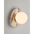 Aplica de perete NovaLuce MARG marmura, sticla, alb, E14 - NL-9001130