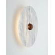 Aplica de perete NovaLuce MARBELLE metal, marmura, alb, bronz, LED, 9W, 3000K, 538 Lm - NL-9001131