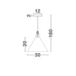 Pendul NovaLuce JOELLE metal, hartie, negru, maro, E27 - NL-9001132