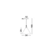 Pendul NovaLuce JOELLE metal, hartie, alb, E27 - NL-9001133