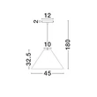 Pendul NovaLuce JOELLE metal, hartie, negru, maro, E27 - NL-9001135