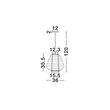 Pendul NovaLuce LINNET metal, textil, alb, negru, E27 - NL-9001144