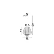 Pendul NovaLuce LINNET metal, textil, alb, negru, E27 - NL-9001145
