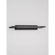 Aplica de perete pentru baie NovaLuce LIVO metal, acril, negru, LED, 10W, 3000-4000K, 650Lm, IP44 - 9002078