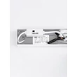 Aplica de perete pentru baie NovaLuce LIVO metal, acril, negru, LED, 10W, 3000-4000K, 650Lm, IP44 - 9002078
