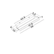 Aplica de perete pentru baie NovaLuce LIVO metal, acril, negru, LED, 18W, 3000-4000K, 1170Lm, IP44 - 9002079