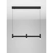 Pendul NovaLuce POETIC metal, plastic, negru, alb, LED, 12W, 3000K, 780Lm - 9002090