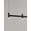 Pendul NovaLuce POETIC metal, plastic, negru, alb, LED, 12W, 3000K, 780Lm - 9002090