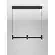 Pendul NovaLuce POETIC metal, plastic, negru, alb, LED, 12W, 2700K, 780Lm - 9002091