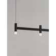 Pendul NovaLuce POETIC metal, plastic, negru, alb, LED, 12W, 2700K, 780Lm - 9002091