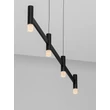 Pendul NovaLuce POETIC metal, plastic, negru, alb, LED, 17W, 3000K, 1364Lm - 9002092