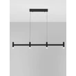 Pendul NovaLuce POETIC metal, plastic, negru, alb, LED, 17W, 3000K, 1364Lm - 9002092