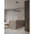 Pendul NovaLuce POETIC metal, plastic, negru, alb, LED, 17W, 3000K, 1364Lm - 9002092
