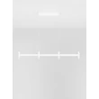 Pendul NovaLuce POETIC metal, plastic, alb, LED, 17W, 3000K, 1364Lm - 9002093