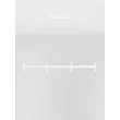 Pendul NovaLuce POETIC metal, plastic, alb, LED, 17W, 3000K, 1364Lm - 9002093