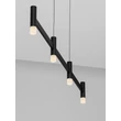 Pendul NovaLuce POETIC metal, plastic, negru, alb, LED, 17W, 2700K, 1364Lm - 9002094
