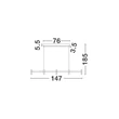 Pendul NovaLuce POETIC metal, plastic, negru, alb, LED, 21W, 3000K, 1600Lm - 9002096