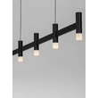 Pendul NovaLuce POETIC metal, plastic, negru, alb, LED, 21W, 3000K, 1600Lm - 9002096