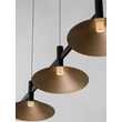 Abajur NovaLuce POETIC SHADE metal, negru, auriu - 9002102