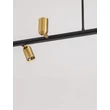 Pendul NovaLuce NOBLE metal, sticla, negru, alb, auriu, G9 - NL-9002105