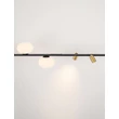 Pendul NovaLuce NOBLE metal, sticla, negru, alb, auriu, G9 - NL-9002105