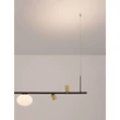 Pendul NovaLuce NOBLE metal, sticla, negru, alb, auriu, G9 - NL-9002105