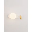 Aplica de perete NovaLuce NOBLE metal, sticla, auriu, alb, LED+G9, 3W, 3000K, 182 Lm - NL-9002107