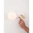 Aplica de perete NovaLuce NOBLE metal, sticla, auriu, alb, LED+G9, 3W, 3000K, 182 Lm - NL-9002107