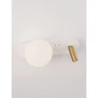 Aplica de perete NovaLuce NOBLE metal, sticla, auriu, alb, LED+G9, 3W, 3000K, 182 Lm - NL-9002107