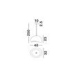 Pendul NovaLuce AERE plastic, alb, E27 - NL-9002660