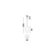 Pendul NovaLuce TEMPUS metal, plastic, alb, G9 - NL-9002668