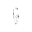 Pendul NovaLuce TEMPUS metal, plastic, alb, E27 - NL-9002670