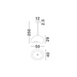 Pendul NovaLuce AERE metal, natur, gri, E27 - 9002673