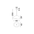 Pendul NovaLuce AERE metal, natur, maro, E27 - 9002674