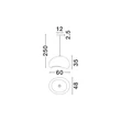 Pendul NovaLuce AERE metal, natur, gri, E27 - 9002675
